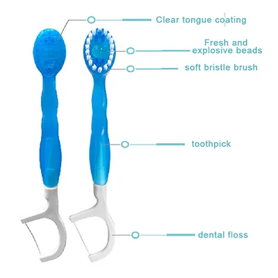 Disposable bead toothbrush
