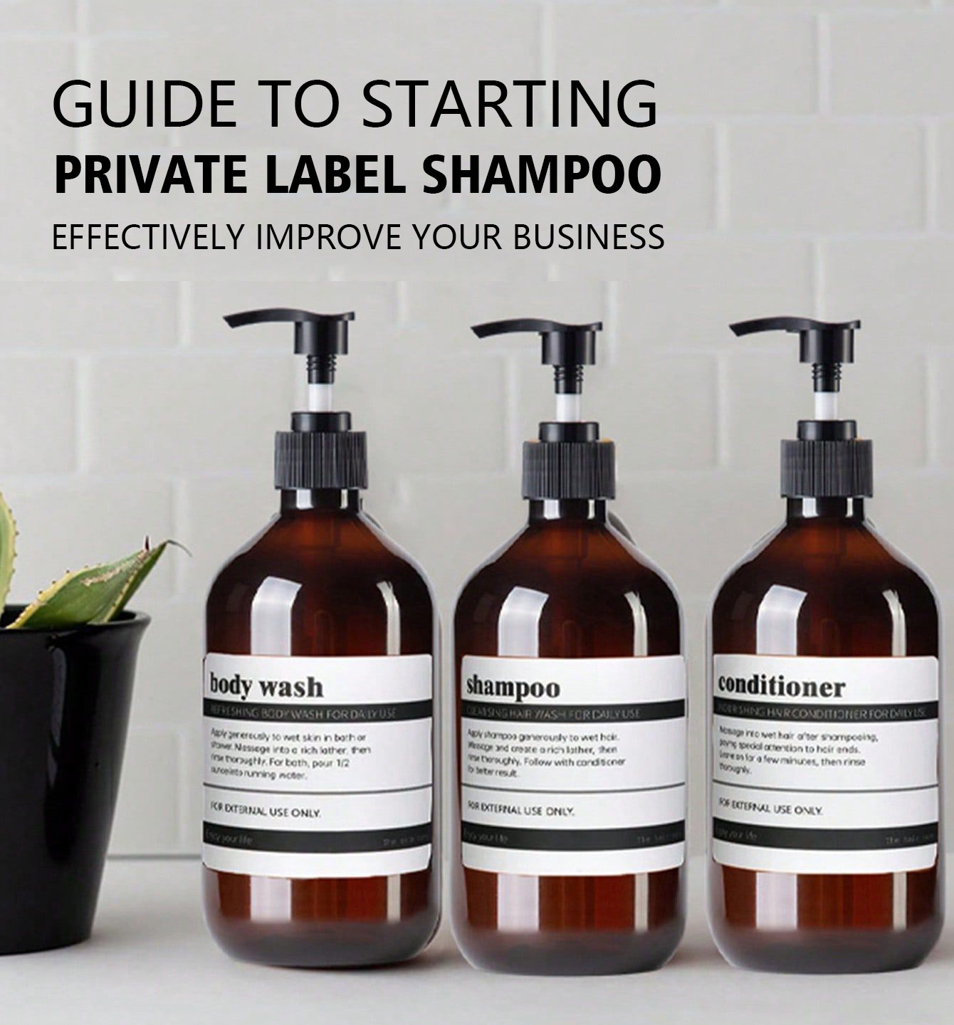 คู่มือการเริ่มต้นธุรกิจแชมพูตราสินค้าส่วนตัว