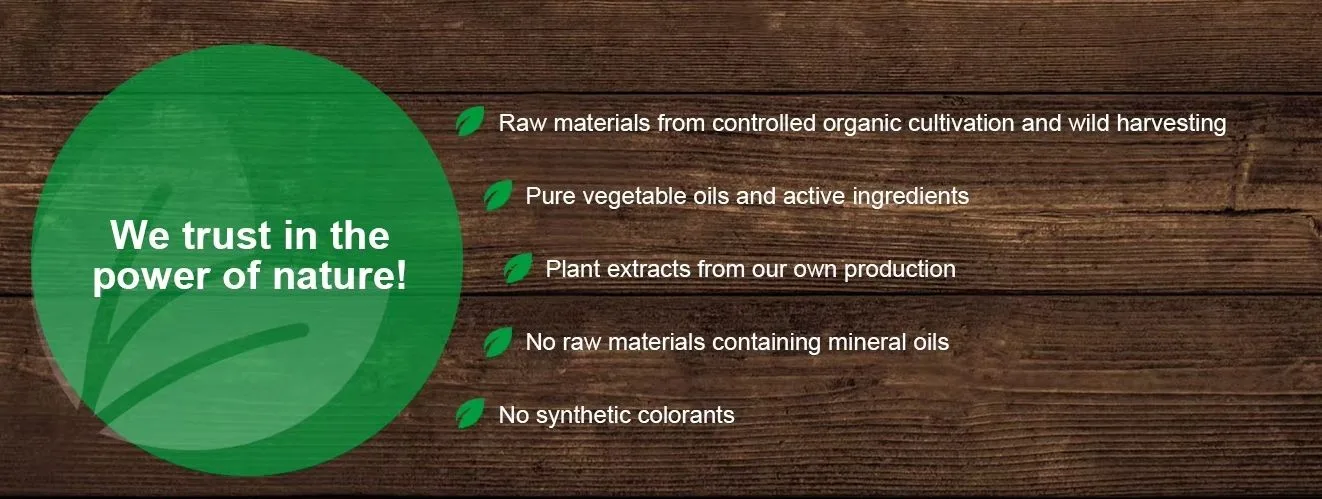 Plant extracts from our own production