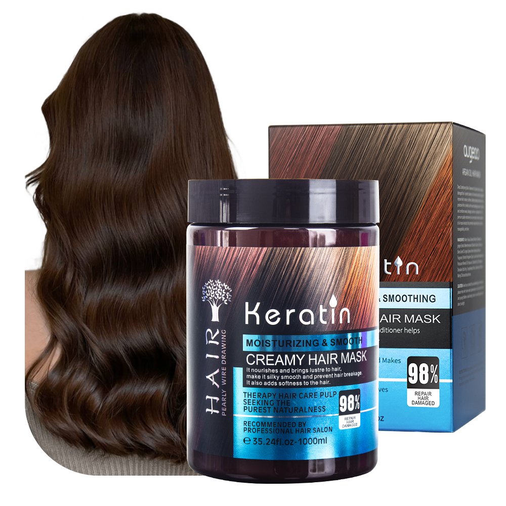 Salon Cream Keratin Organic Hair Mask (1)