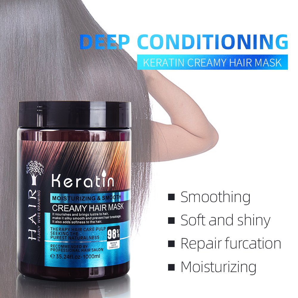 Salon Cream Keratin Organic Hair Mask (2)