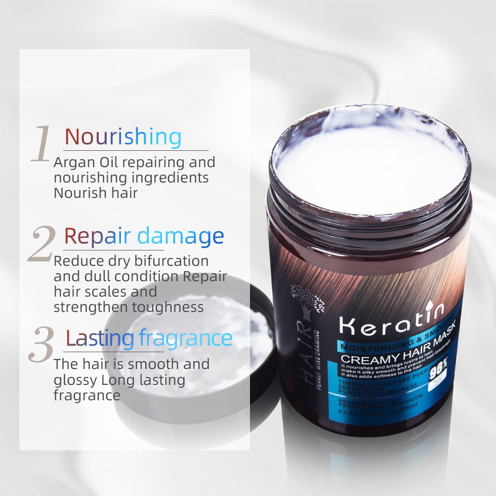 Salon Cream Keratin Organic Hair Mask (3)
