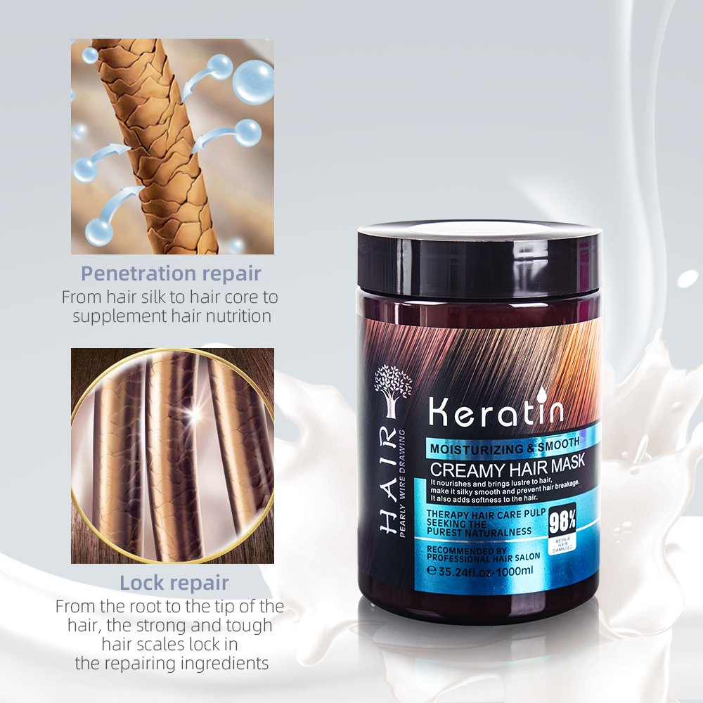 Salon Cream Keratin Organic Hair Mask (4)