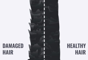 rambut rosak VS rambut sihat