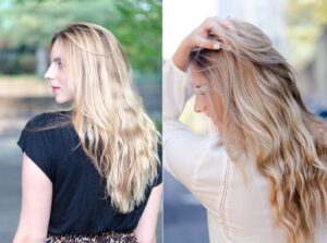 before and after purple shampoo